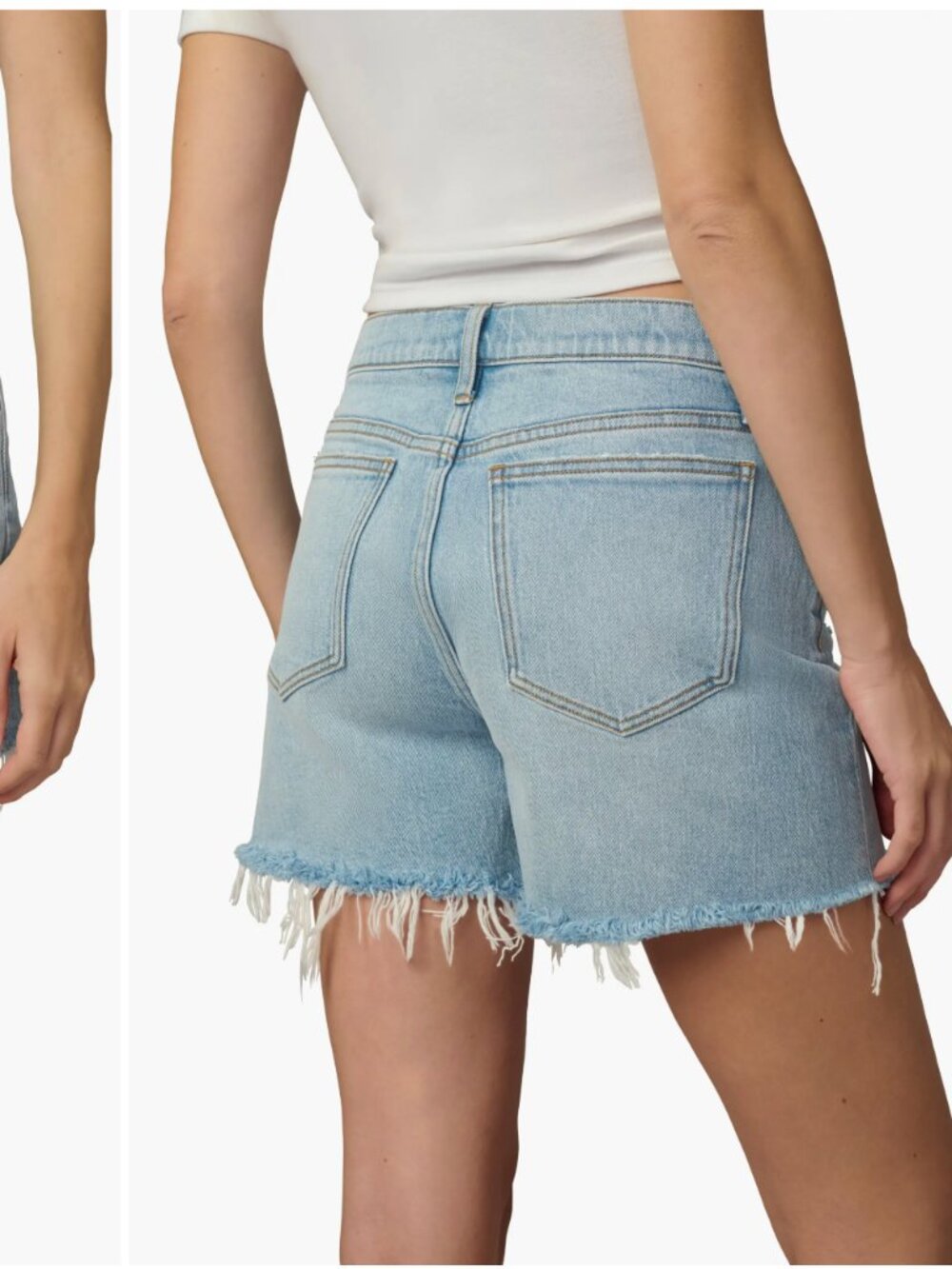 Joe's Jeans The Ozzie 4" Cut Off Shorts Size 29 Distressed Raw Hem Light Wash - Picture 7 of 7